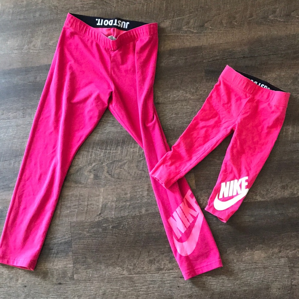 Matching Nike leggings mommy and me